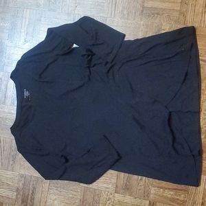 Motherhood Maternity Nursing Tulip Hem Long Sleeve Black Size S